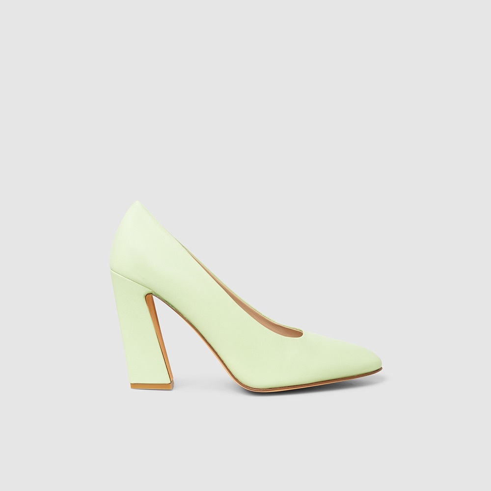 Maryam Nassir Zadeh green Vida leather high heeled pumps size 36